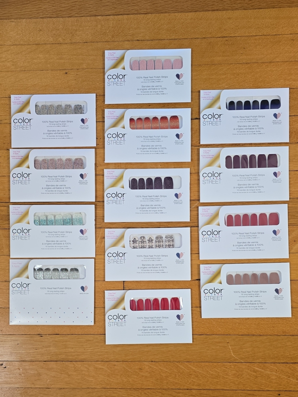 NWT/NIP Color Street 13 Pack Real Nail Polish Strips Multicolor Women's One Size
